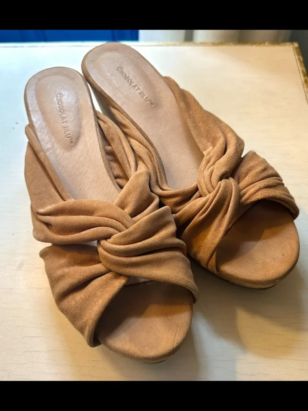 Chocolat Blu Wiley Platform Wedge Sandal